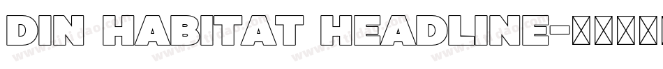 DIN Habitat Headline字体转换